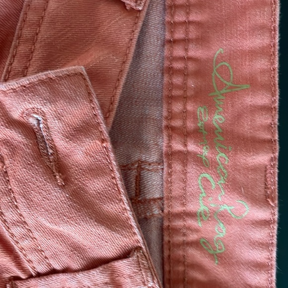 American Rag Size 7 - Orange jeans. Never worn/excellent condition. - Picture 3 of 4